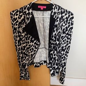 Betsy Johnson print blazer